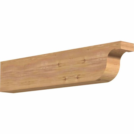 Ekena Millwork Del Monte Smooth Rafter Tail, Western Red Cedar, 5 1/2"W x 10"H x 48"L RFT06X10X48DEL00SWR